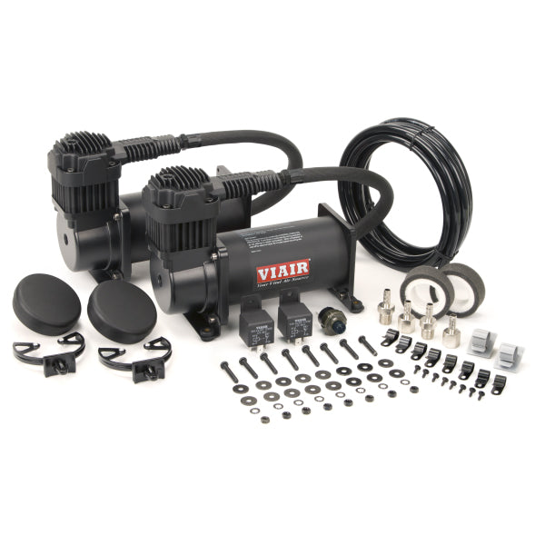 Compressore D'aria VIAIR 380C Dual Pewter 12V 200 PSI - Per Sospensioni Pneumatiche Auto E Truck