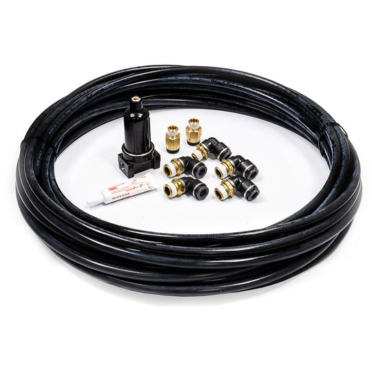3/8" DOT/PTC Fitting Kit; 50 FT DOT Airline; 3/8" NPT for Air Springs; Aluminum Filter/Trap