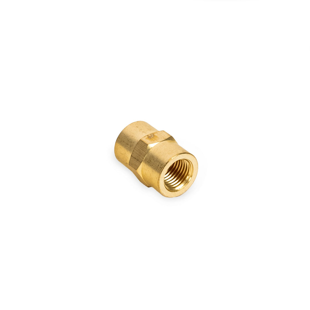 Brass Straight Female Coupling 1/4"NPT to 1/4" NPT