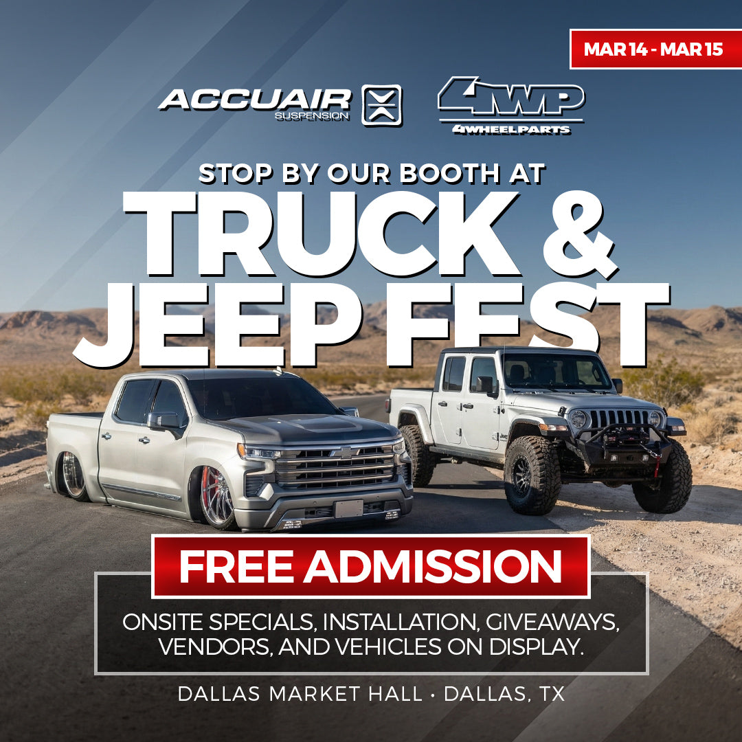 AccuAir Suspension Heads to Dallas: Experience Next-Level Suspension at Truck & Jeep Fest