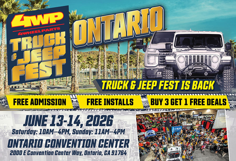 We're Rolling Into 4WP Truck & Jeep Fest Ontario, CA