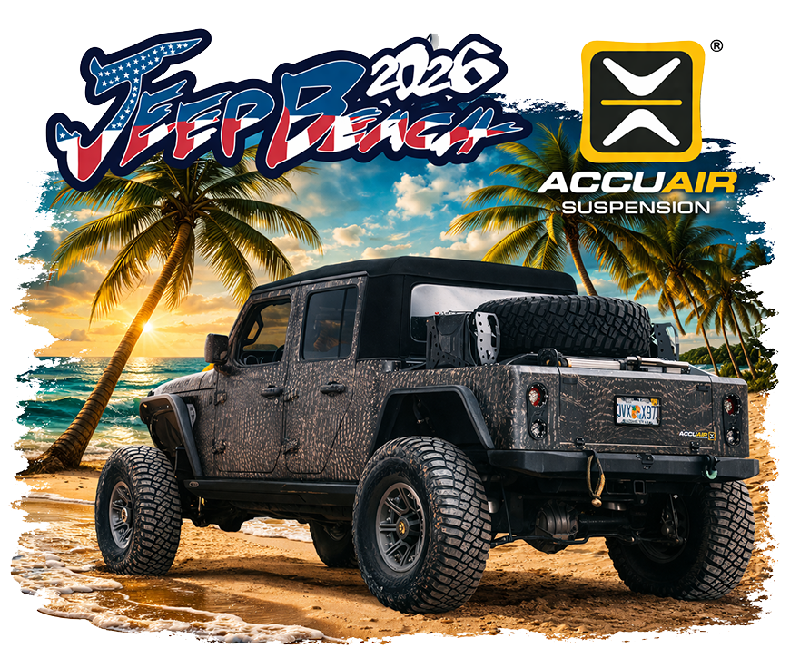 AccuAir Suspension at Jeep Beach Daytona | Jeep Air Suspension Systems for Wrangler & Gladiator