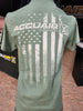 Accuair Green USA Flag T-Shirt